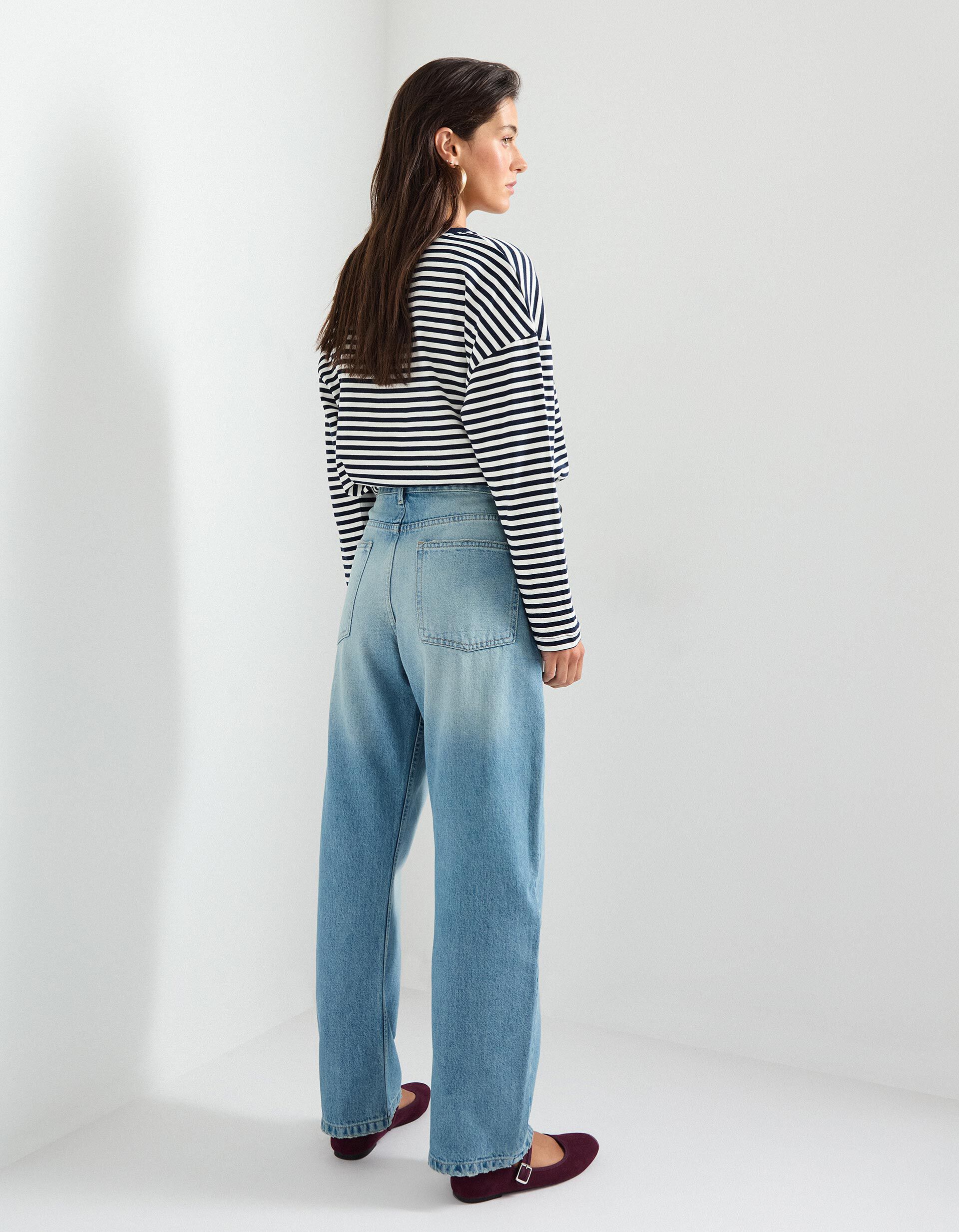 Comprar Online Cal&ccedil;as de Ganga 'Relaxed Fit', Mulher, Azul 