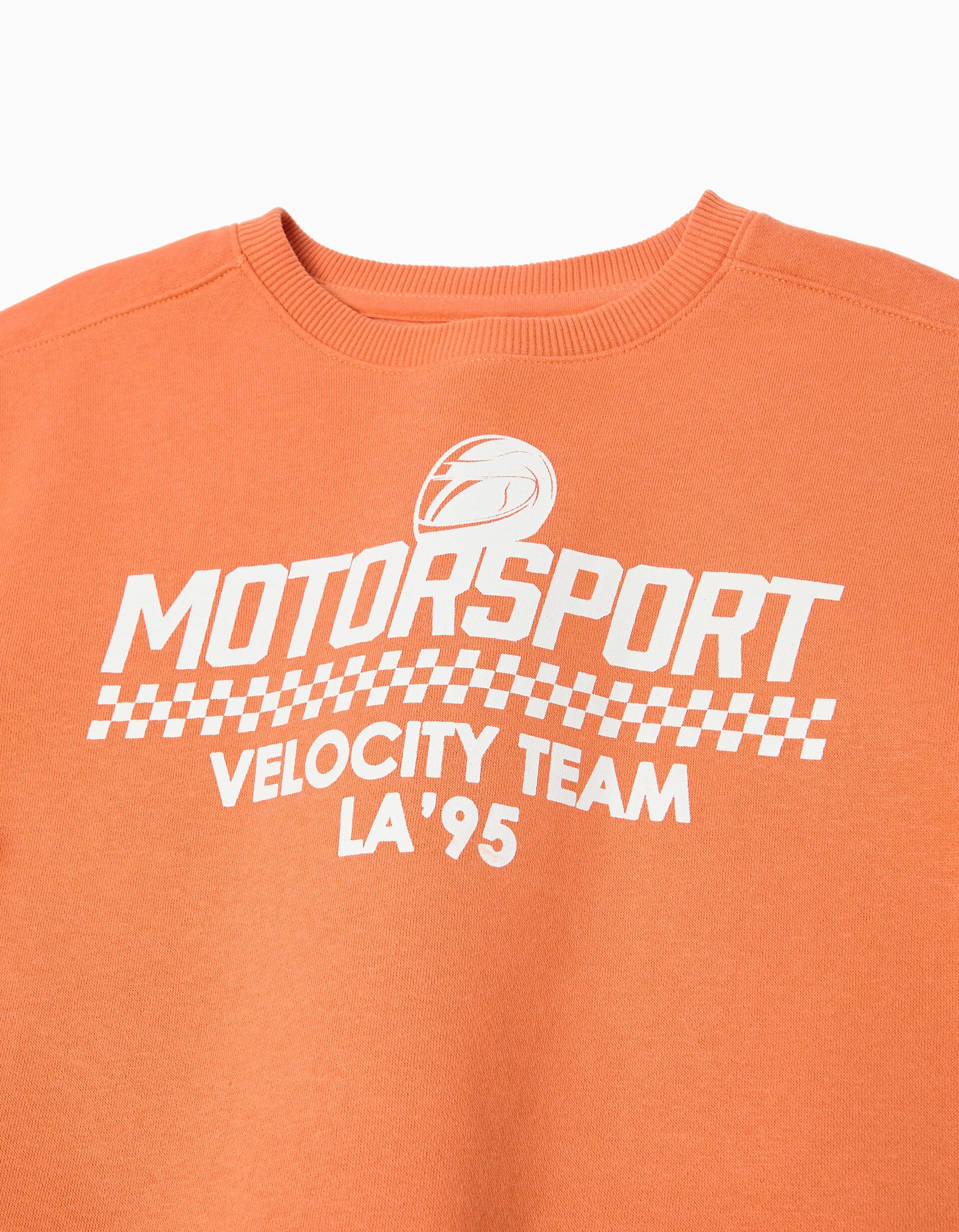 Comprar Online Sweatshirt de Felpa, Menino, Laranja Claro