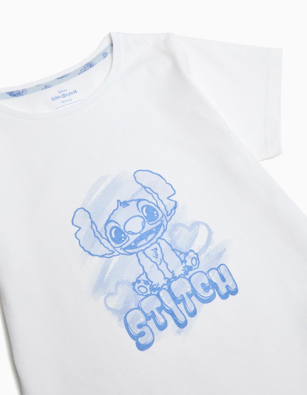 Pijama Jersey 'Lilo e Stitch', Menina, Branco