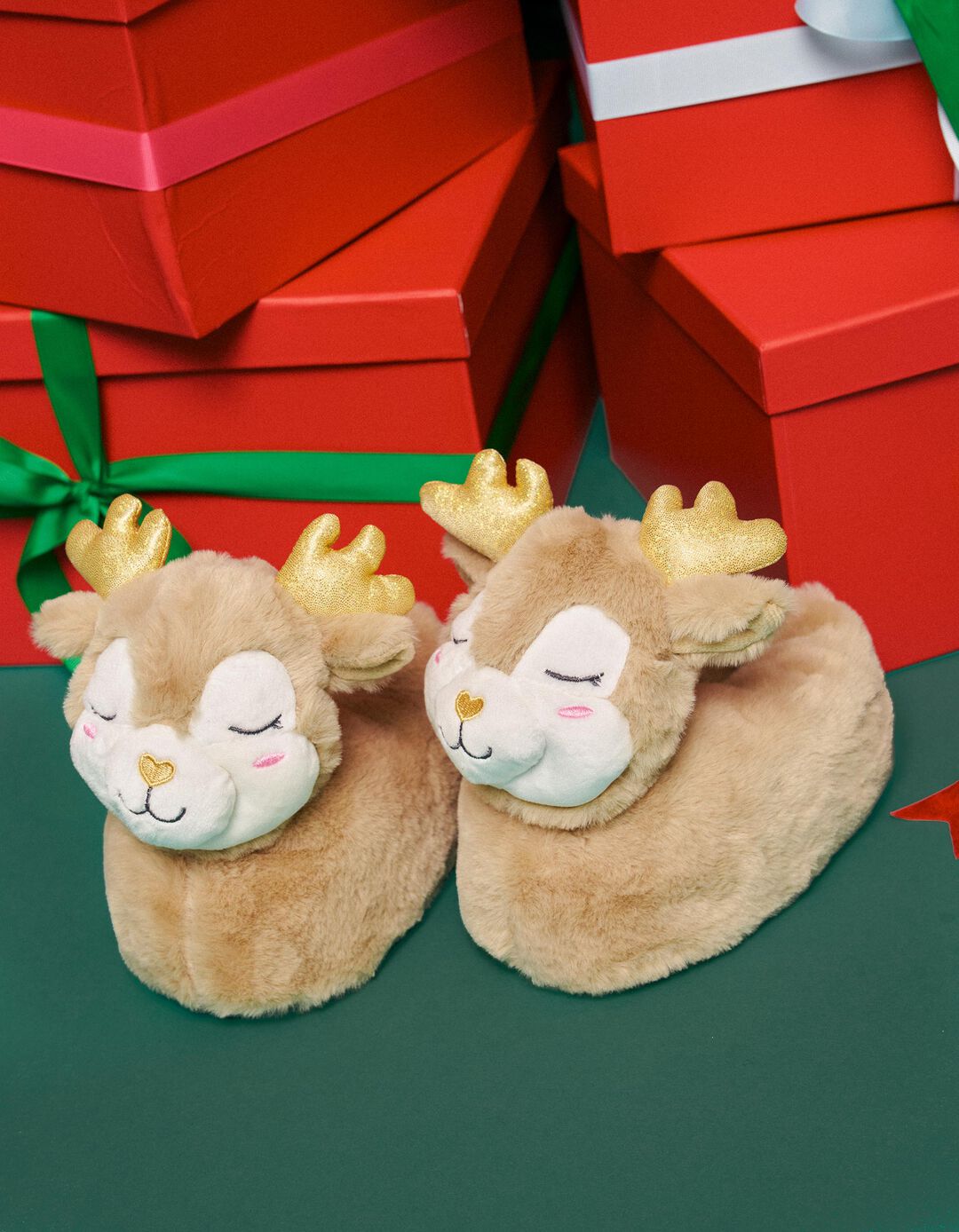 Pantufas De Natal, Menina, Multicor
