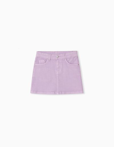 Denim Skirt, Girls, Lilac
