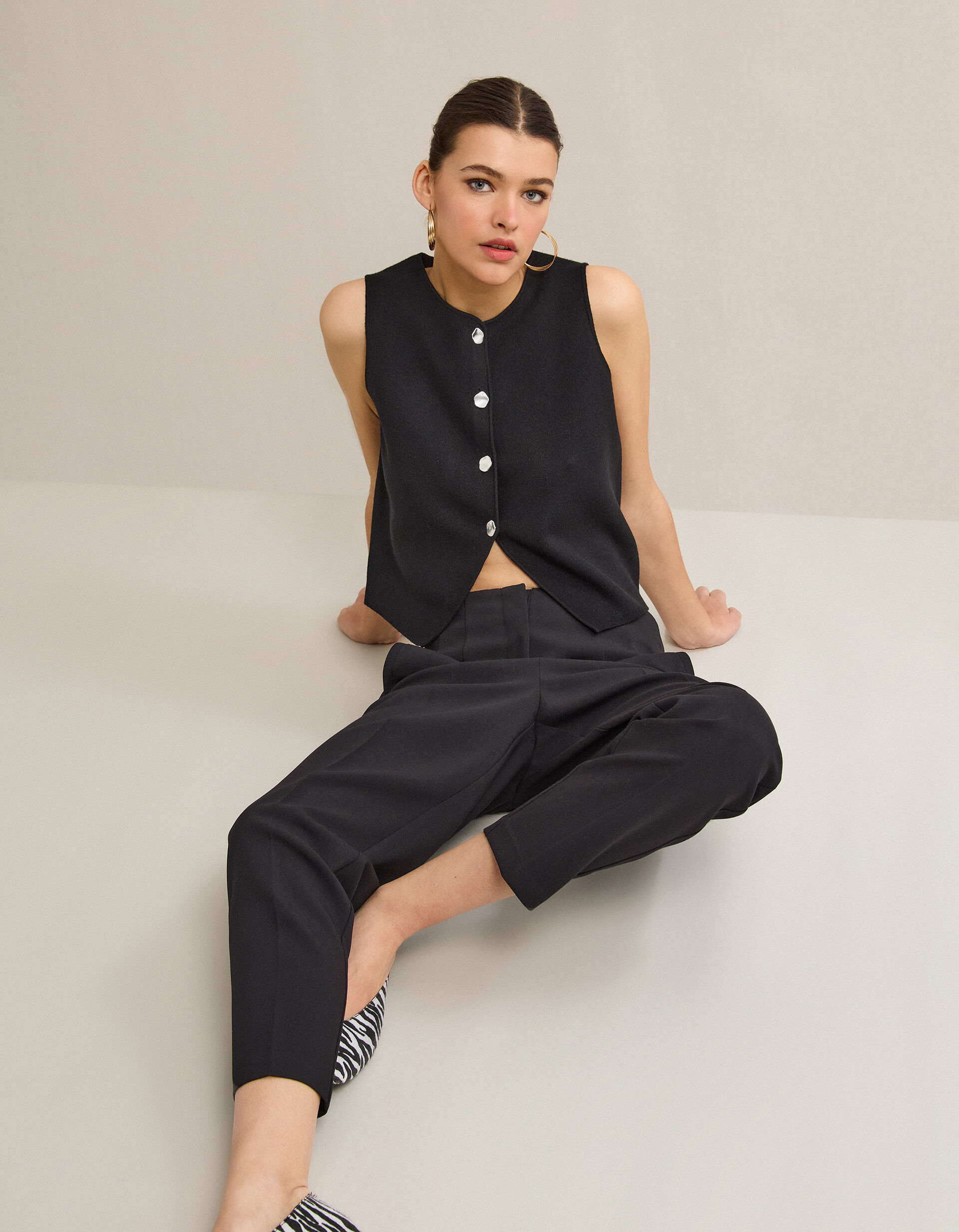 Comprar Online Colete de Malha, Mulher, Preto