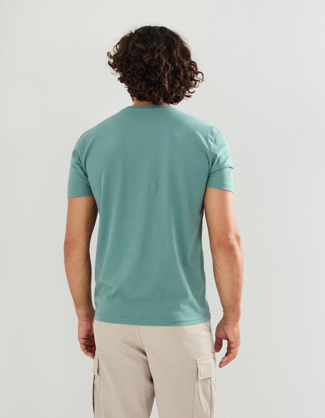 T-shirt Print, Homem, Verde Escuro
