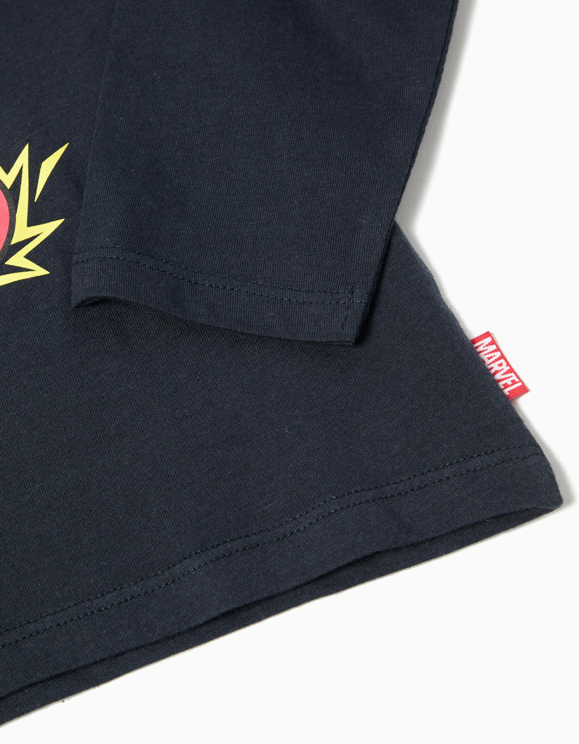 Comprar Online T-shirt Manga Comprida 'Marvel' &copy;Disney, Menino, Azul Escuro