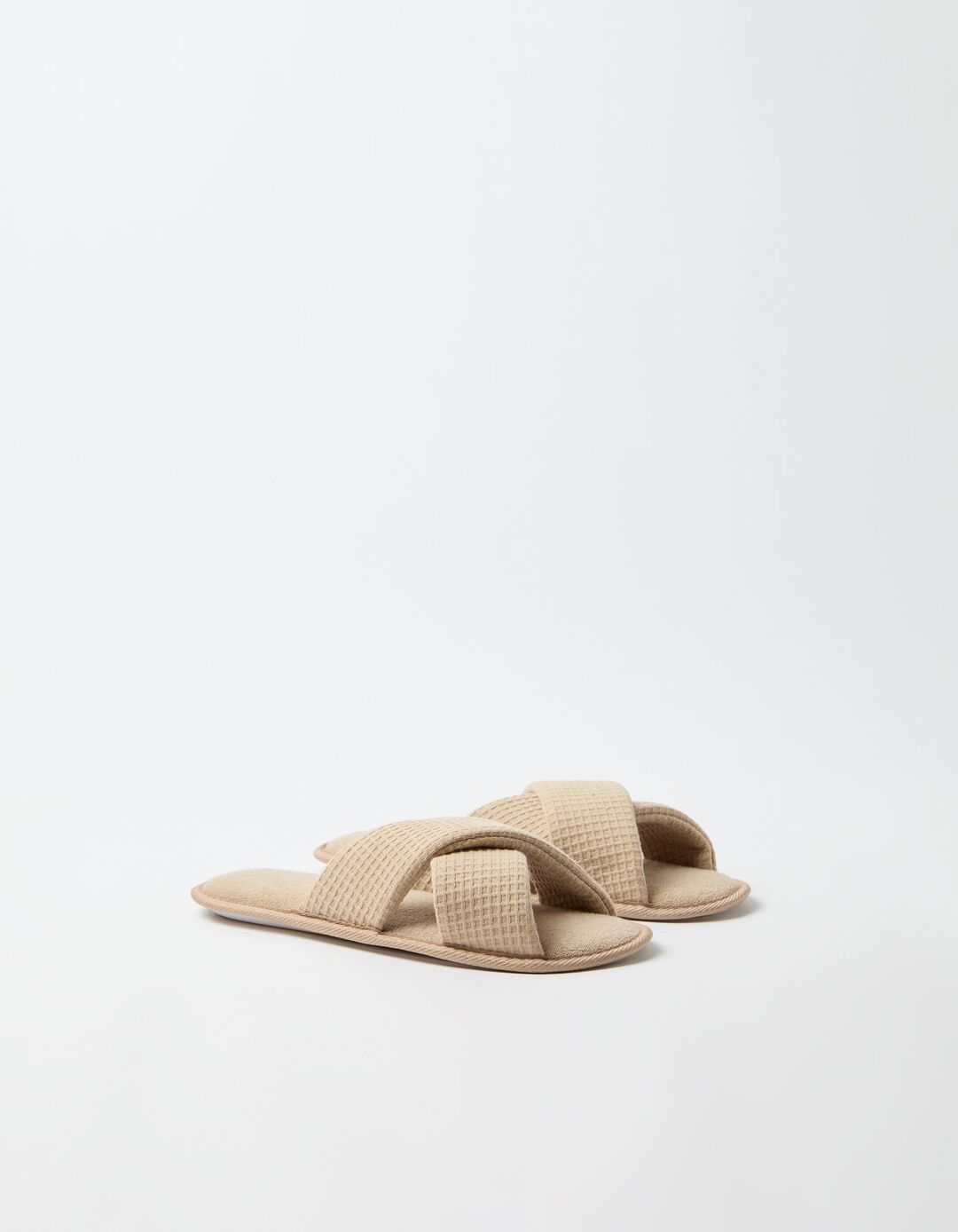 Chinelos De Quarto, Mulher, Bege