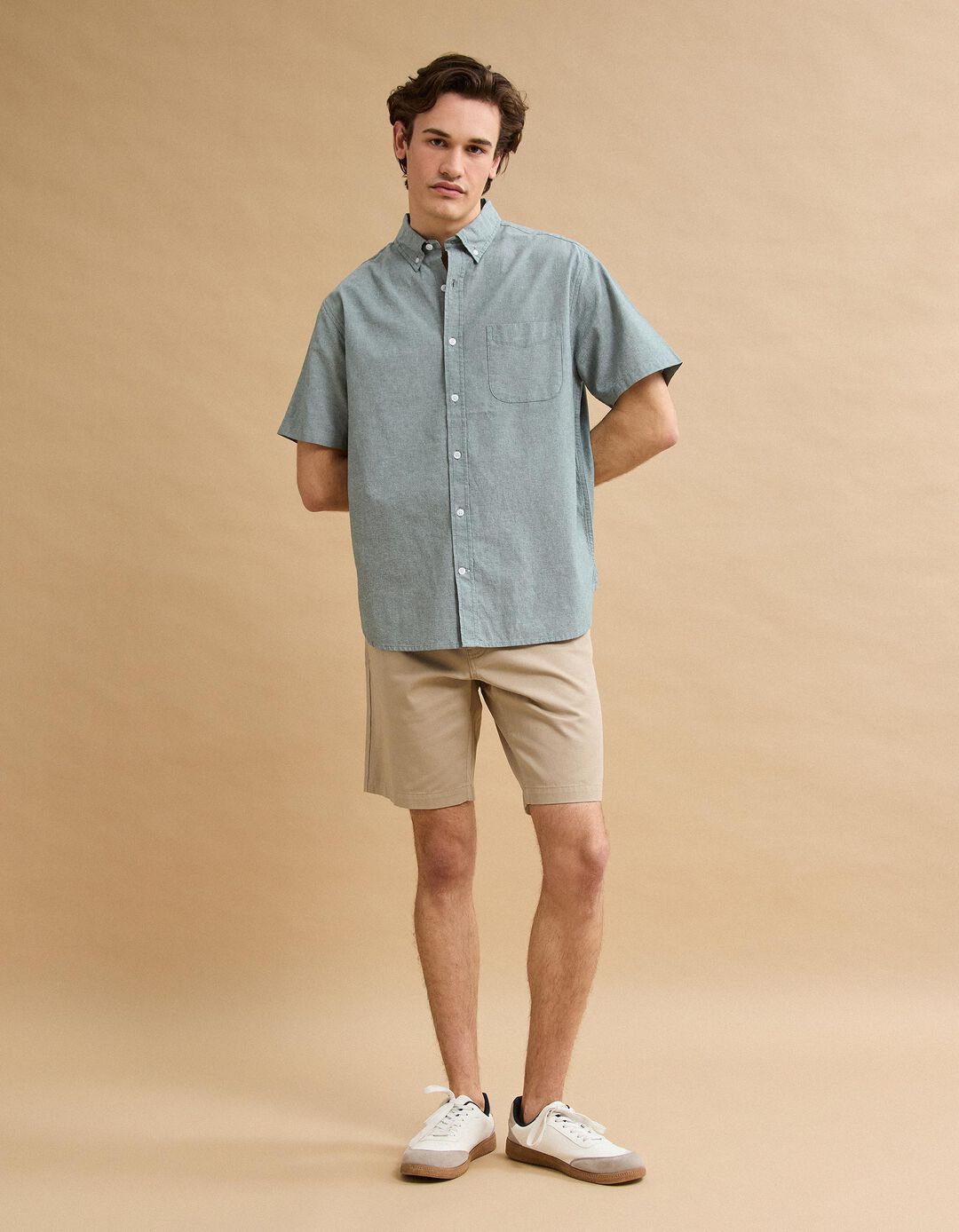 Cal&ccedil;&otilde;es, Homem, Bege