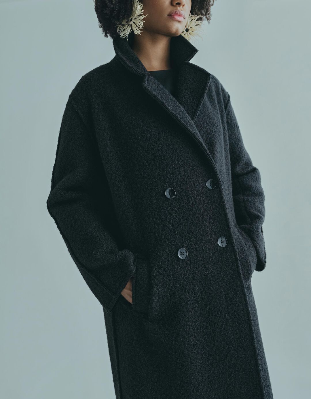 Casaco, Mulher, Preto