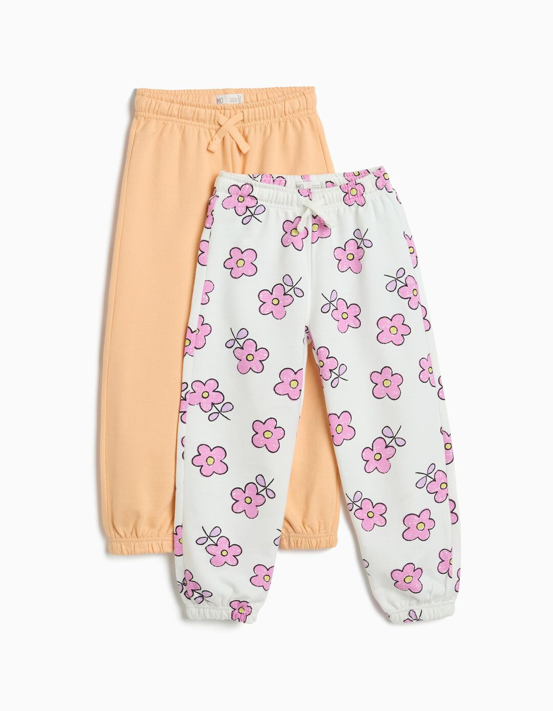 Pack 2 Joggers de Felpa, Menina, Branco