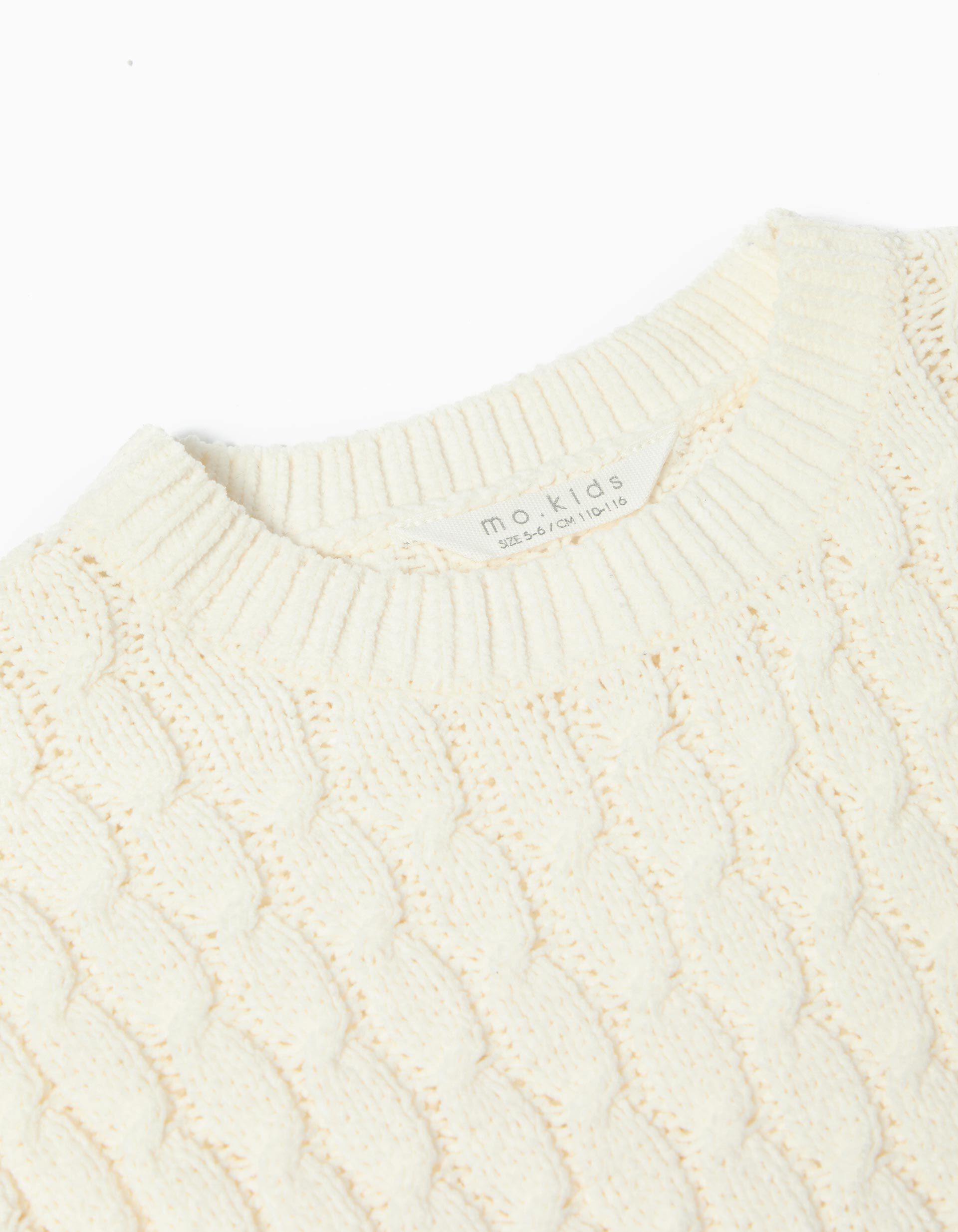 Comprar Online Camisola de Malha, Menina, Branco