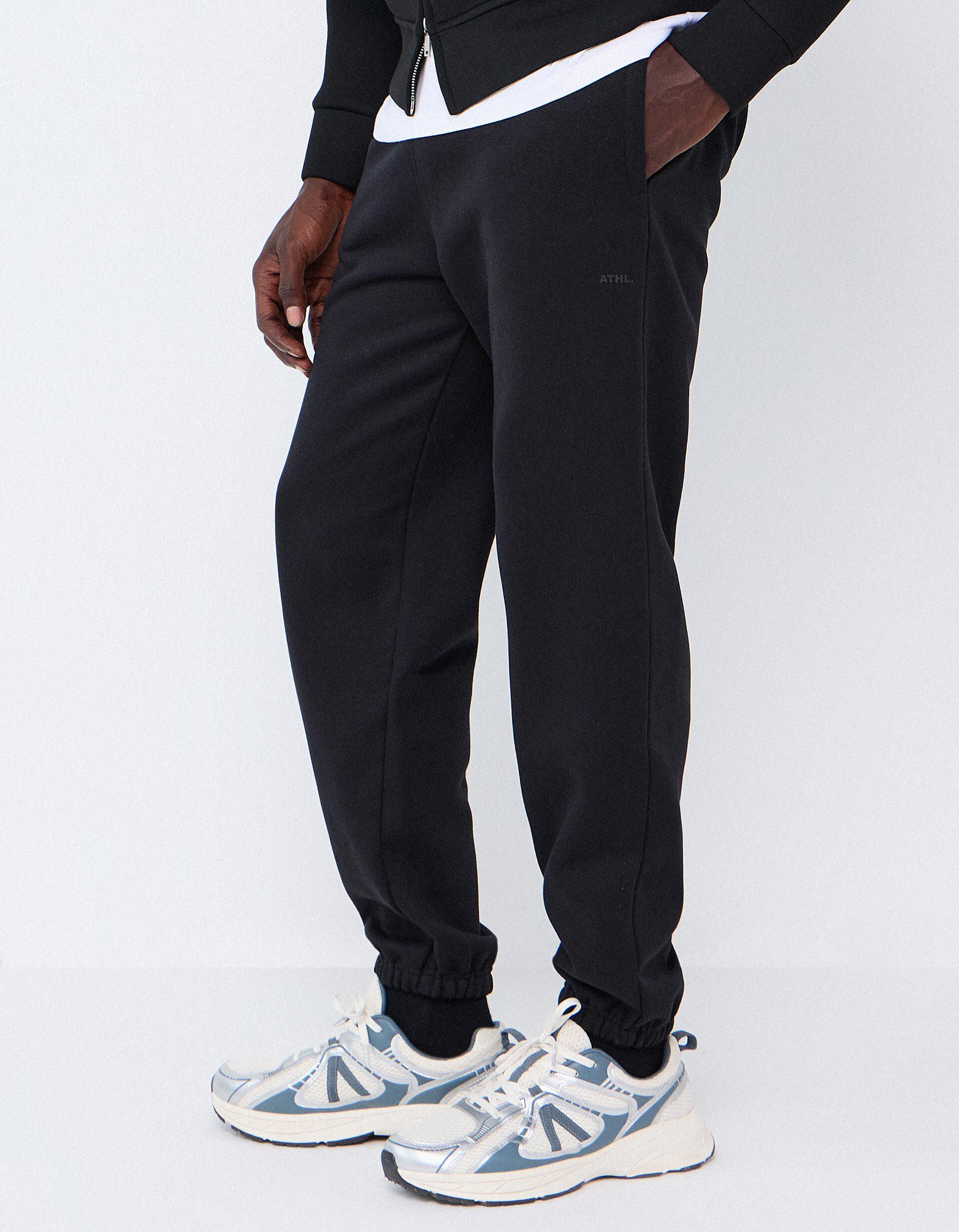 Comprar Online Cal&ccedil;as Jogger De Felpa, Homem, Preto