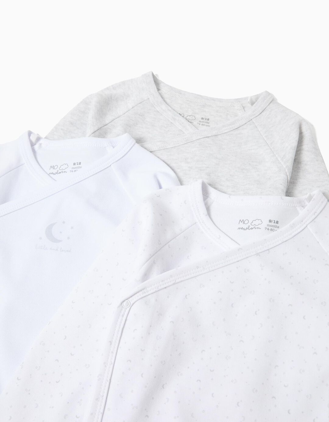 Pack 3 Bodies Quimono, Menino, Multicor