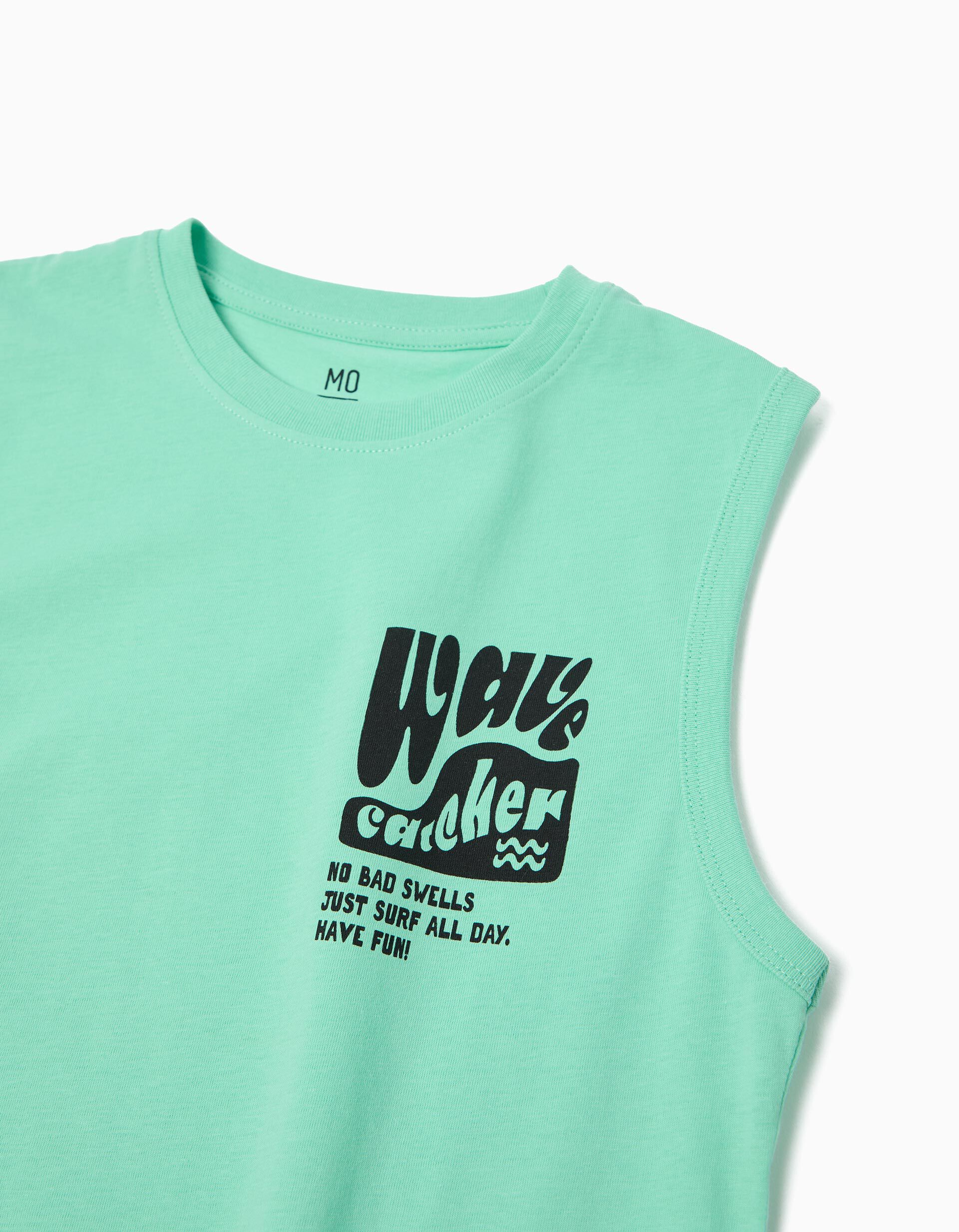 Comprar Online T-shirt Estampada, Menino, Verde Claro