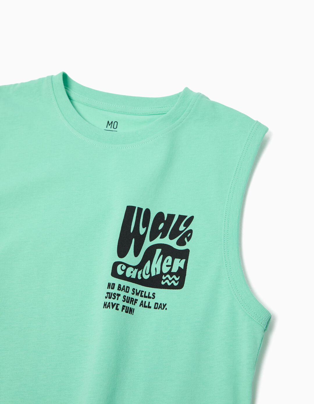 T-shirt Estampada, Menino, Verde Claro