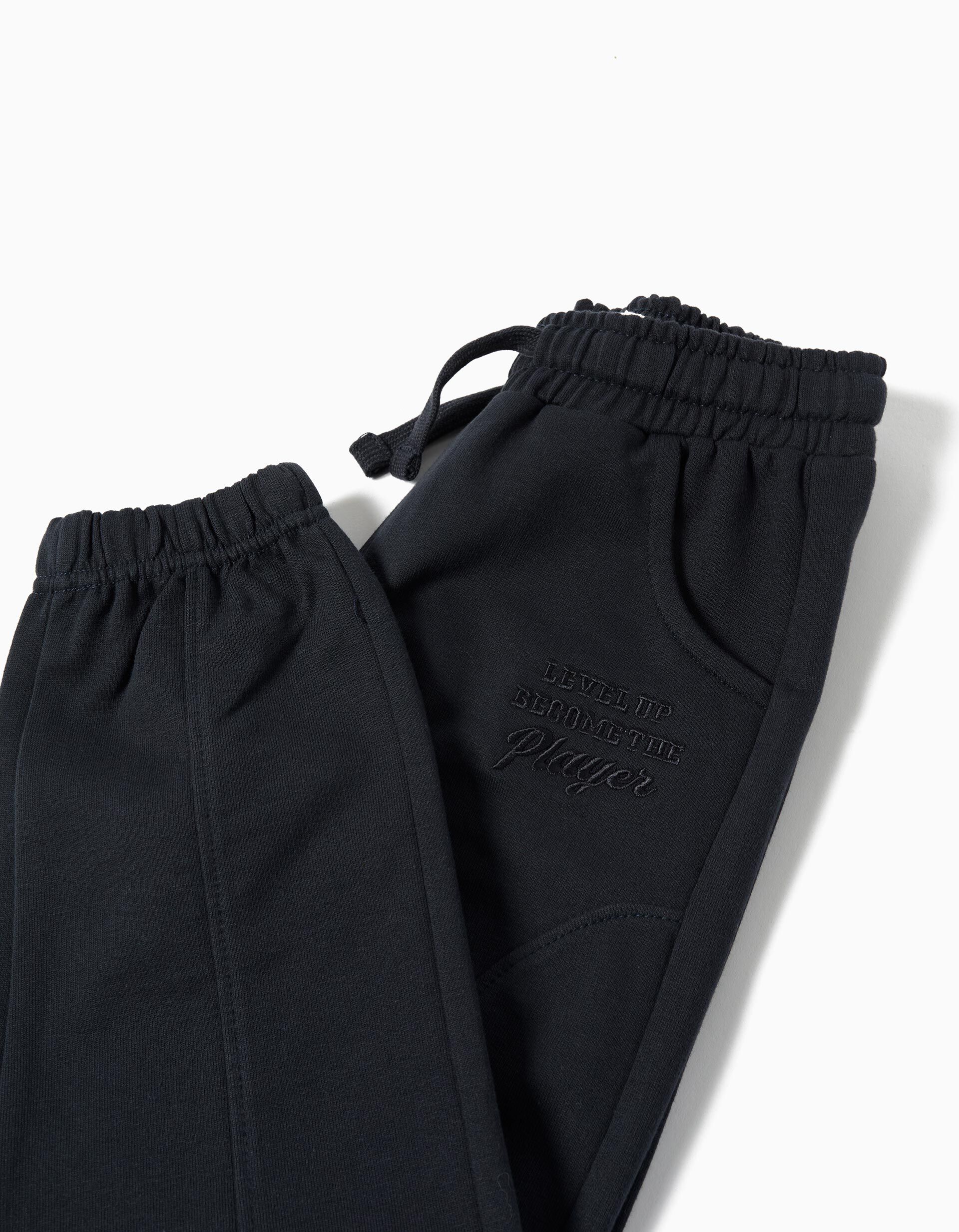 Comprar Online Cal&ccedil;as de Felpa, Menino, Azul Escuro