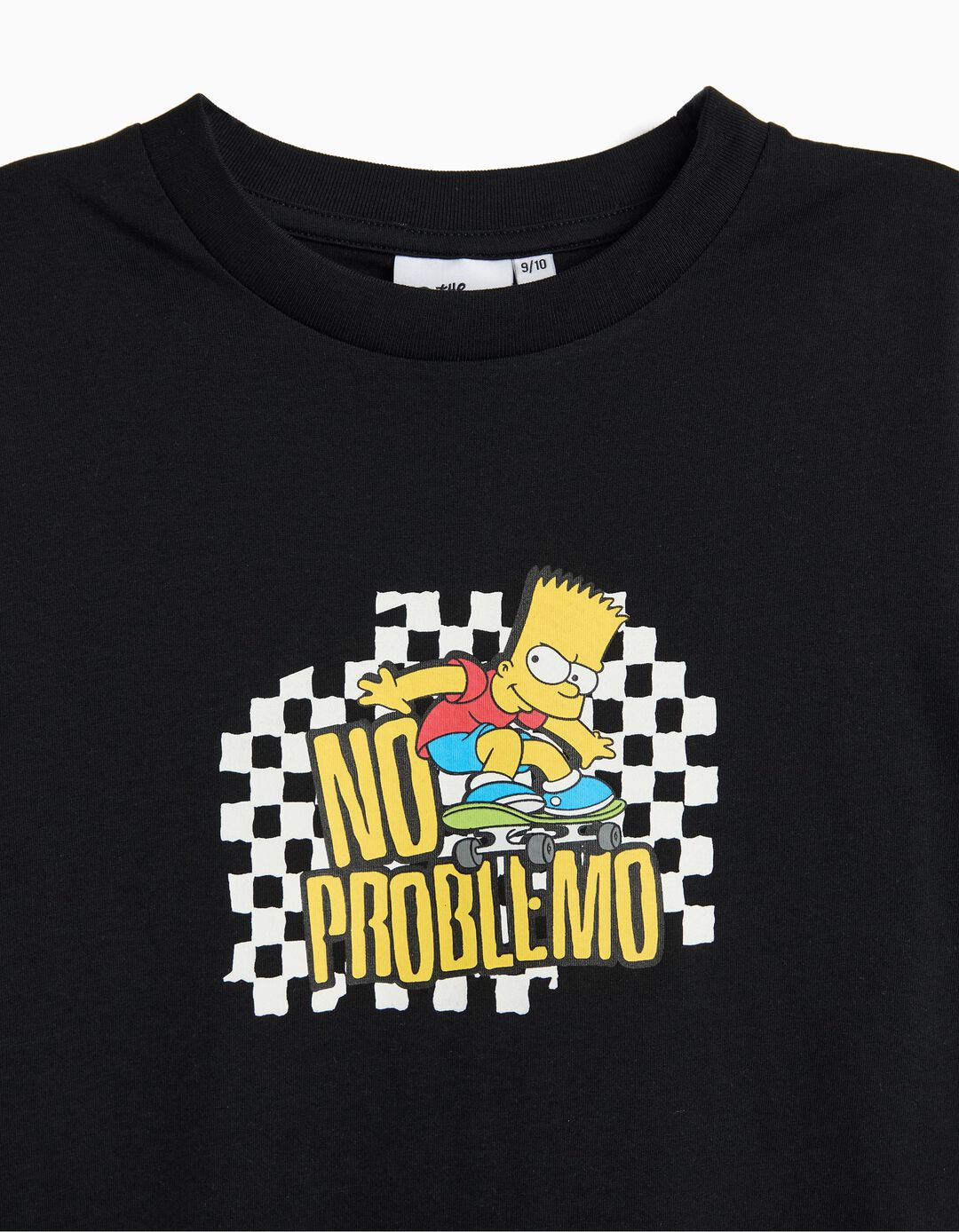 T-shirt 'Bart' Simpsons, Menino, Preto