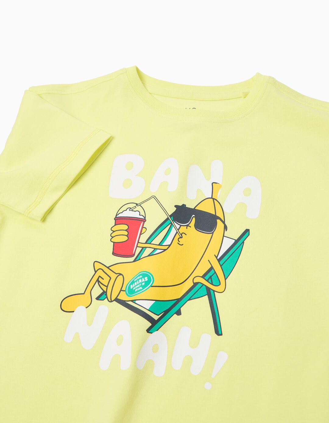 T-shirt Estampada, Menino, Verde Claro