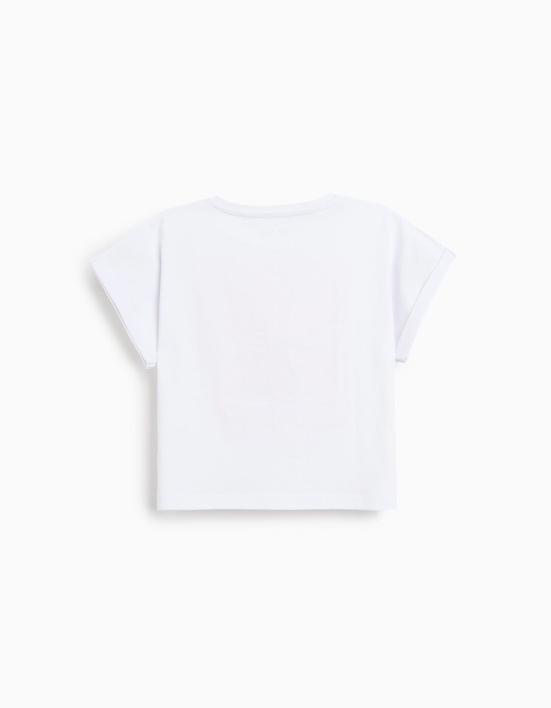 T-shirt Estampado, Menina, Bege Claro