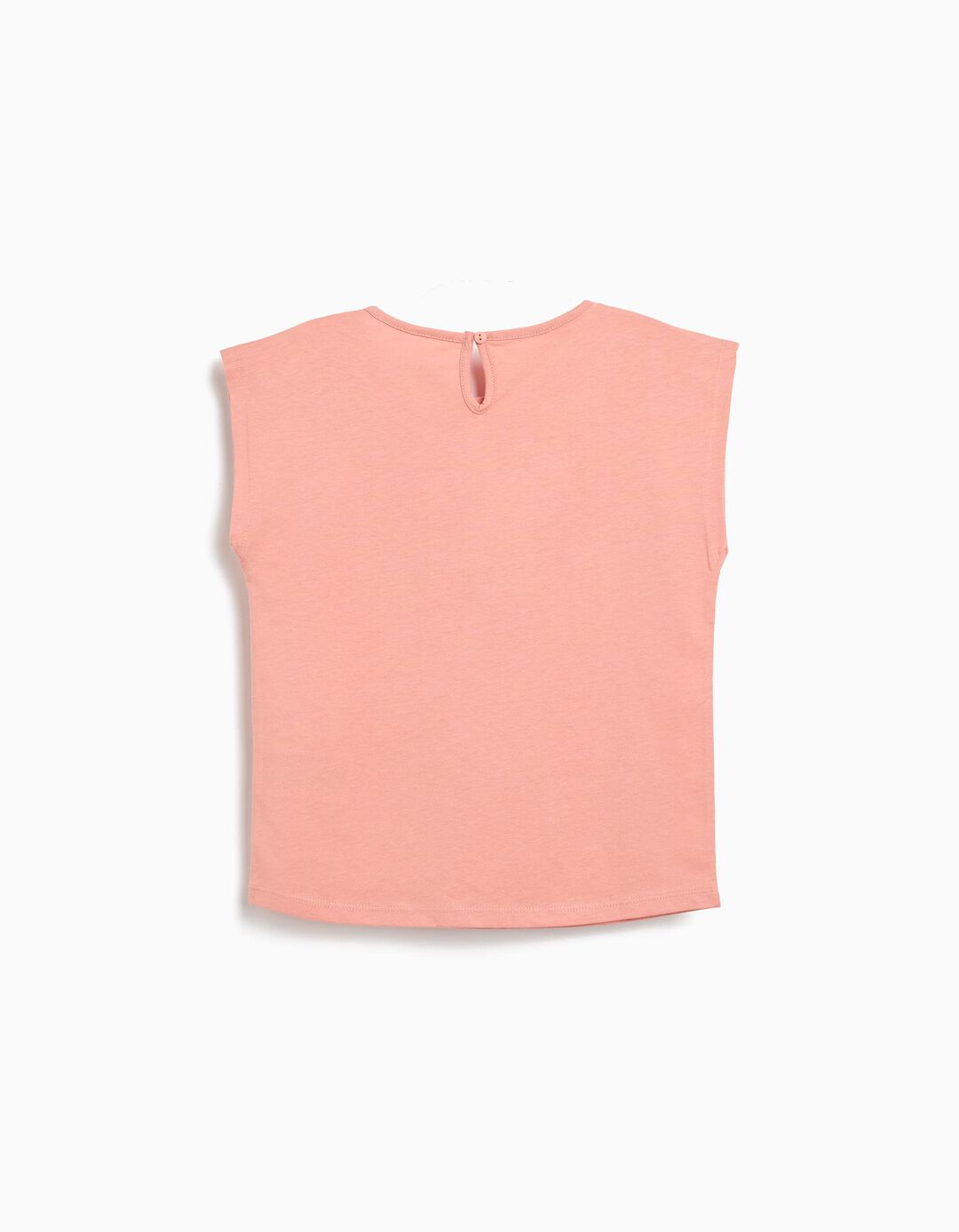 T-shirt sem Mangas, Menina, Rosa