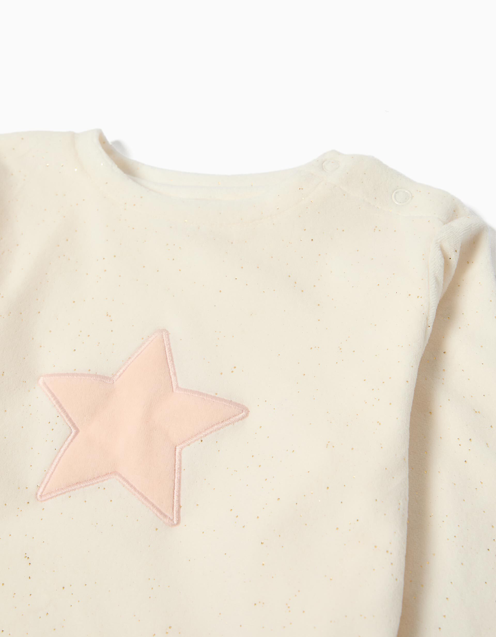 Comprar Online Pijama Veludo, Menina, Bege Claro