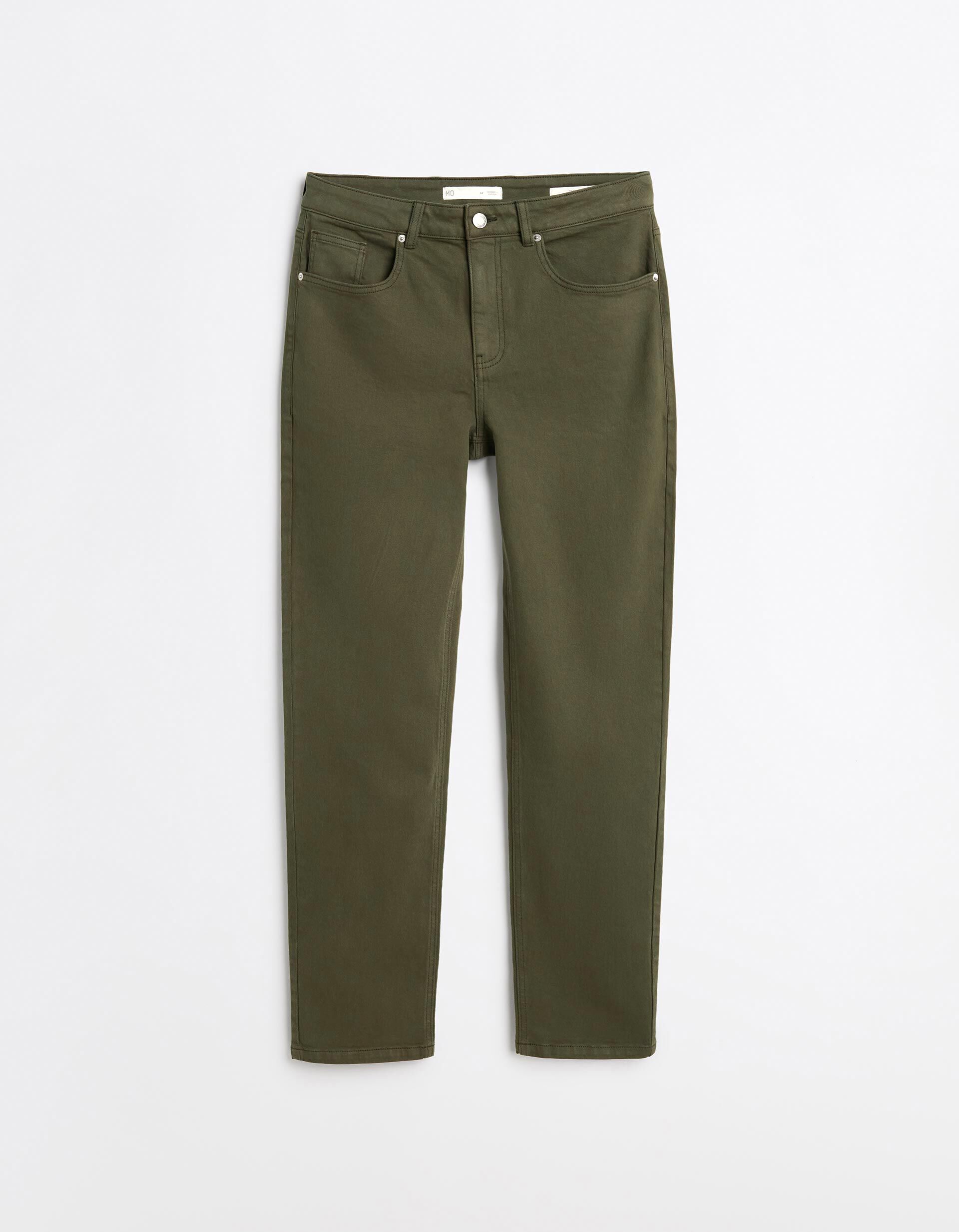 Comprar Online Cal&ccedil;as 'Tapered Fit', Homem, Verde Escuro