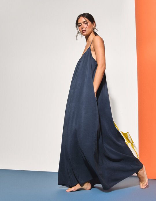 Comprar Online Vestido Modal, Mulher, Azul Escuro