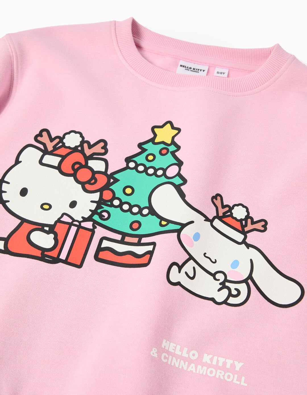 Sweatshirt 'Hello Kitty', Menina, Rosa