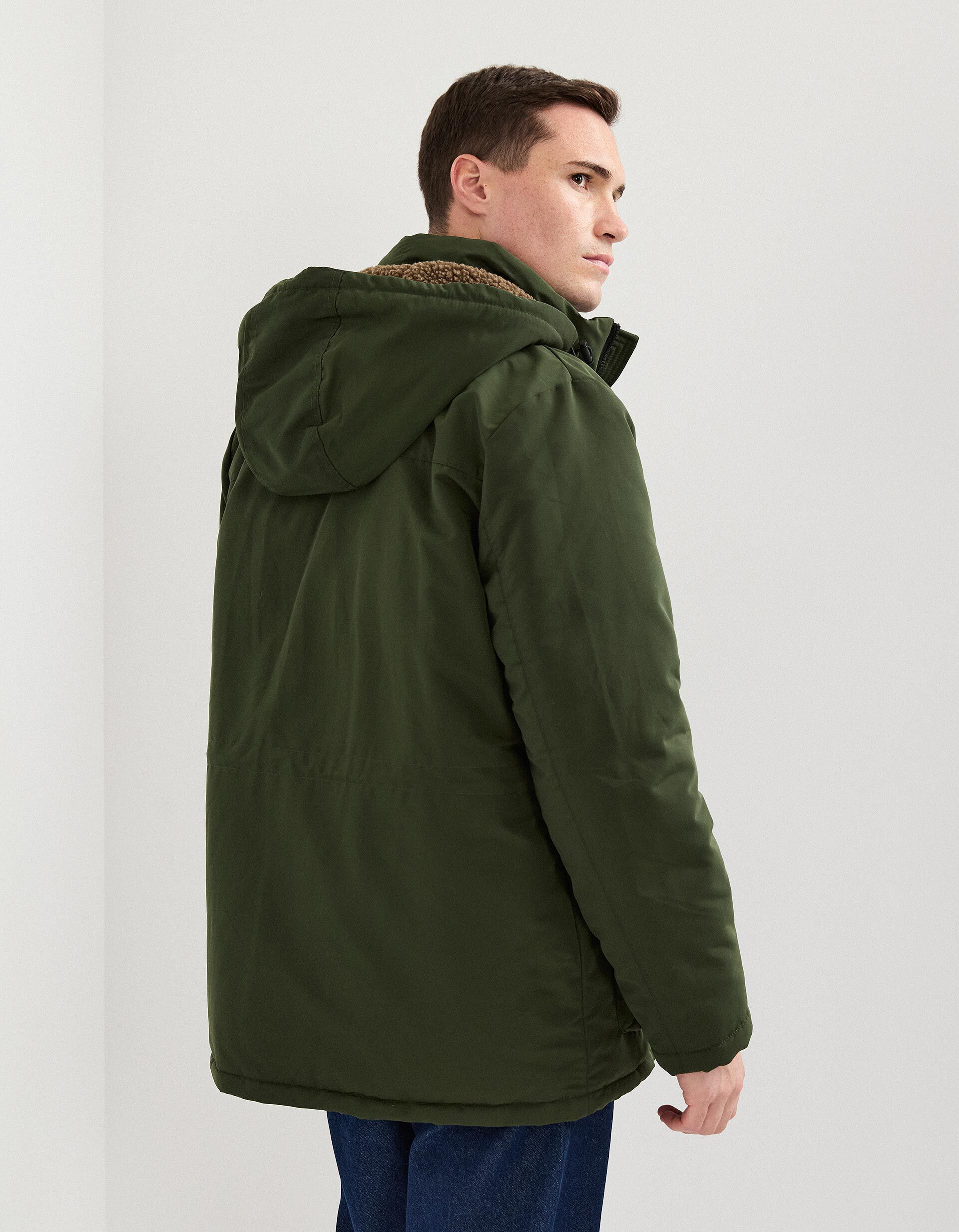 Comprar Online Parka com Capuz, Homem, Verde Escuro