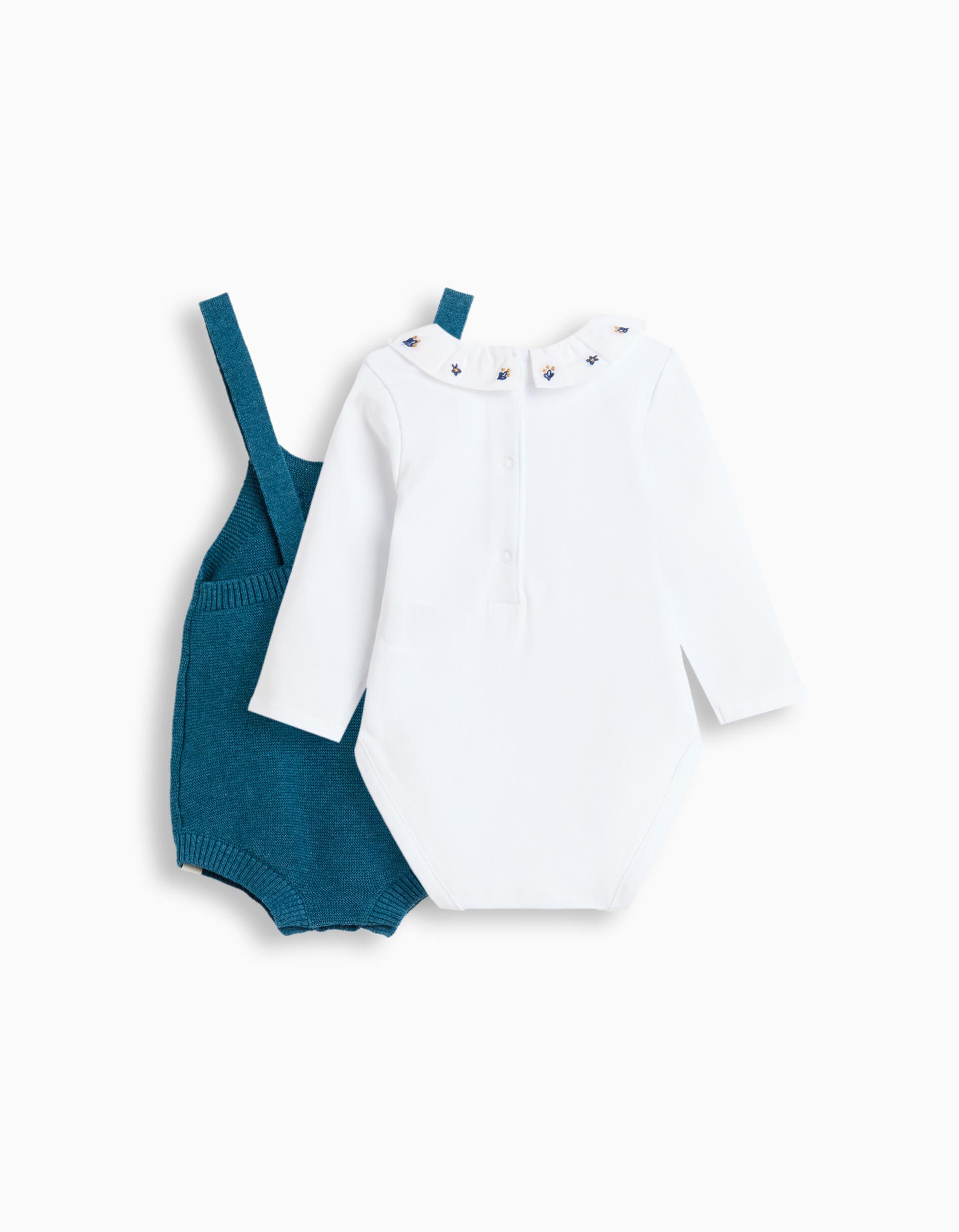 Comprar Online Conjunto Body e Macac&atilde;o, Rec&eacute;m-Nascido, Azul Escuro