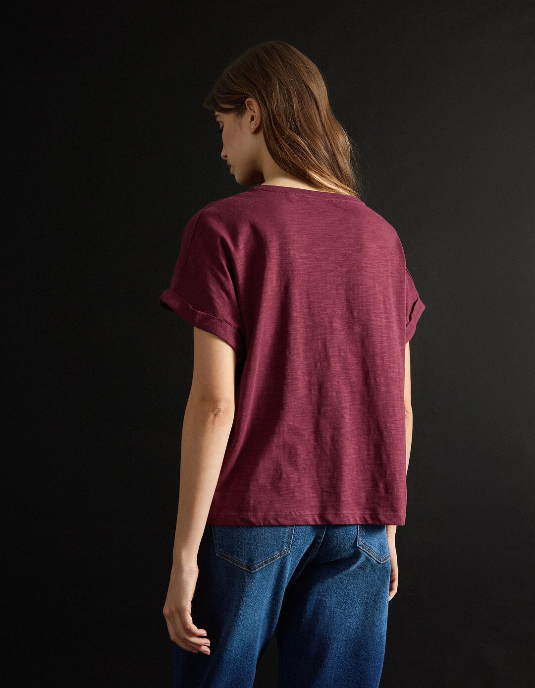 T-shirt, Mulher, Roxo 