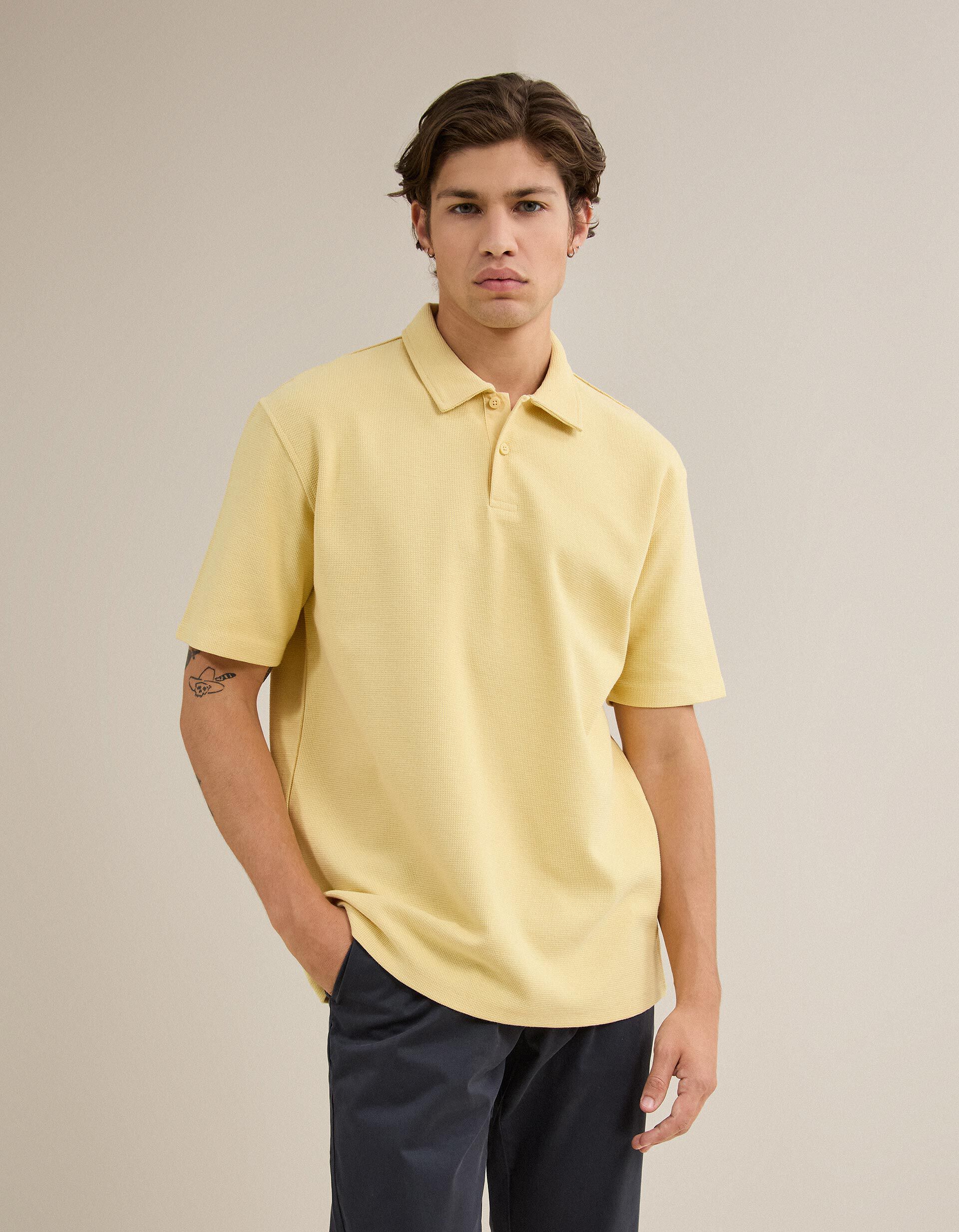 Comprar Online Polo Estruturado, Homem, Amarelo