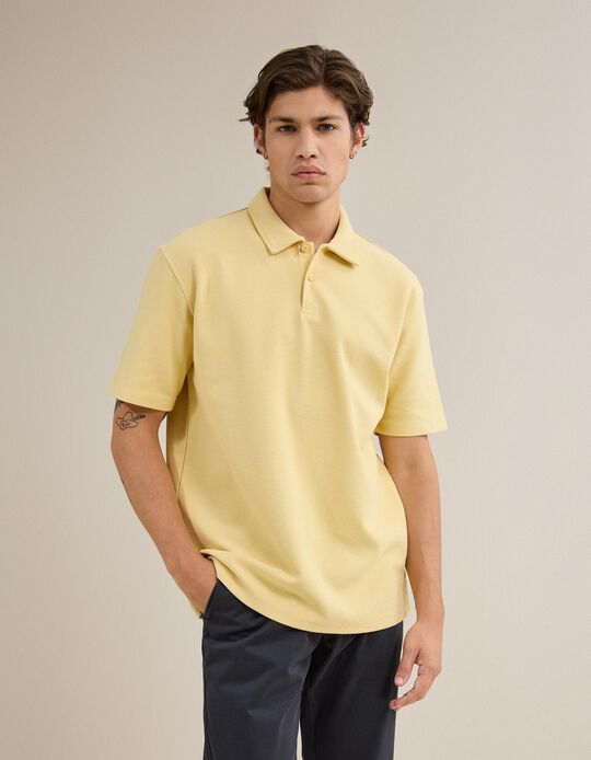 Comprar Online Polo Estruturado, Homem, Amarelo