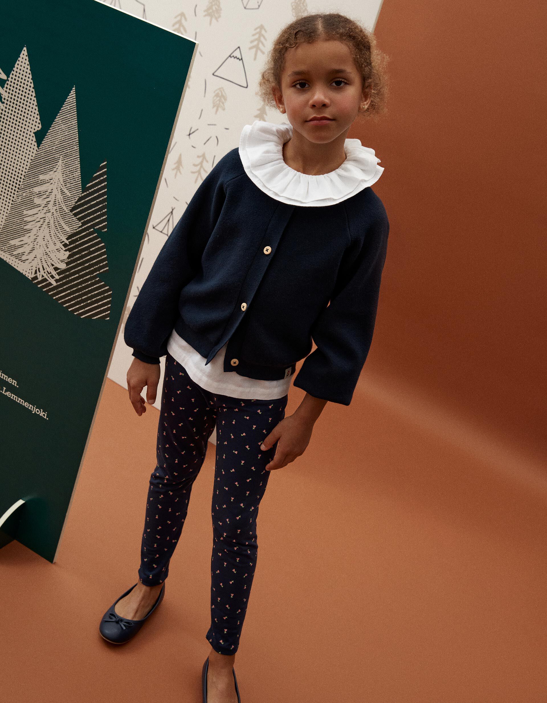 Comprar Online Pack 2 Pairs of Leggings, Girl, Light Pink/Dark Blue