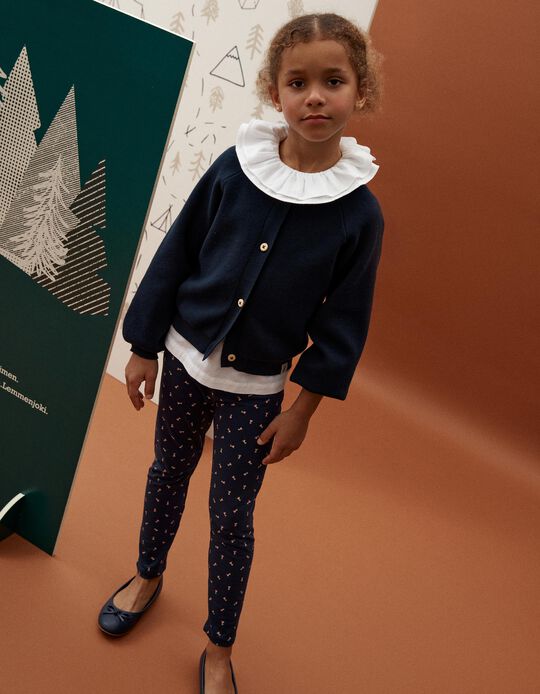 Comprar Online Pack 2 Pairs of Leggings, Girl, Light Pink/Dark Blue