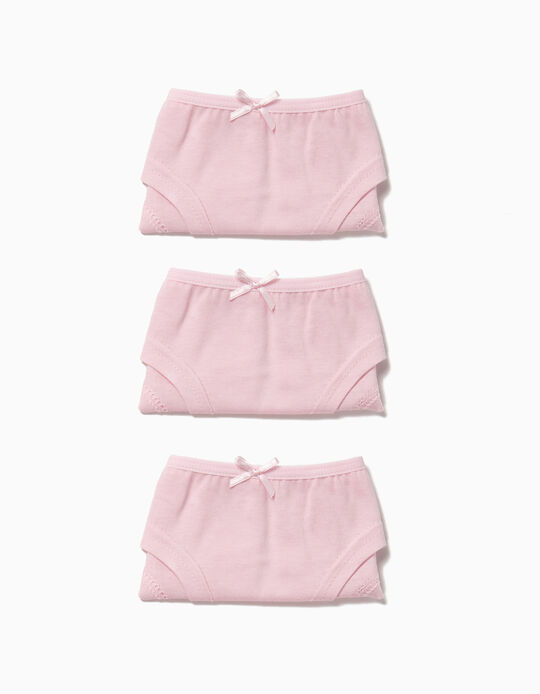 Pack of 3 Pink Shorties with Little Bow