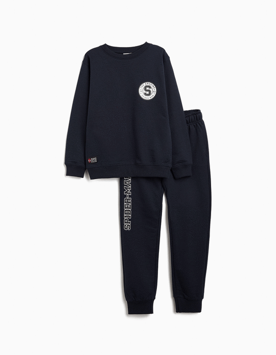 Comprar Online Conjunto Sweatshirt e Calças de Felpa 'Spider-Man', Menino, Azul Escuro 