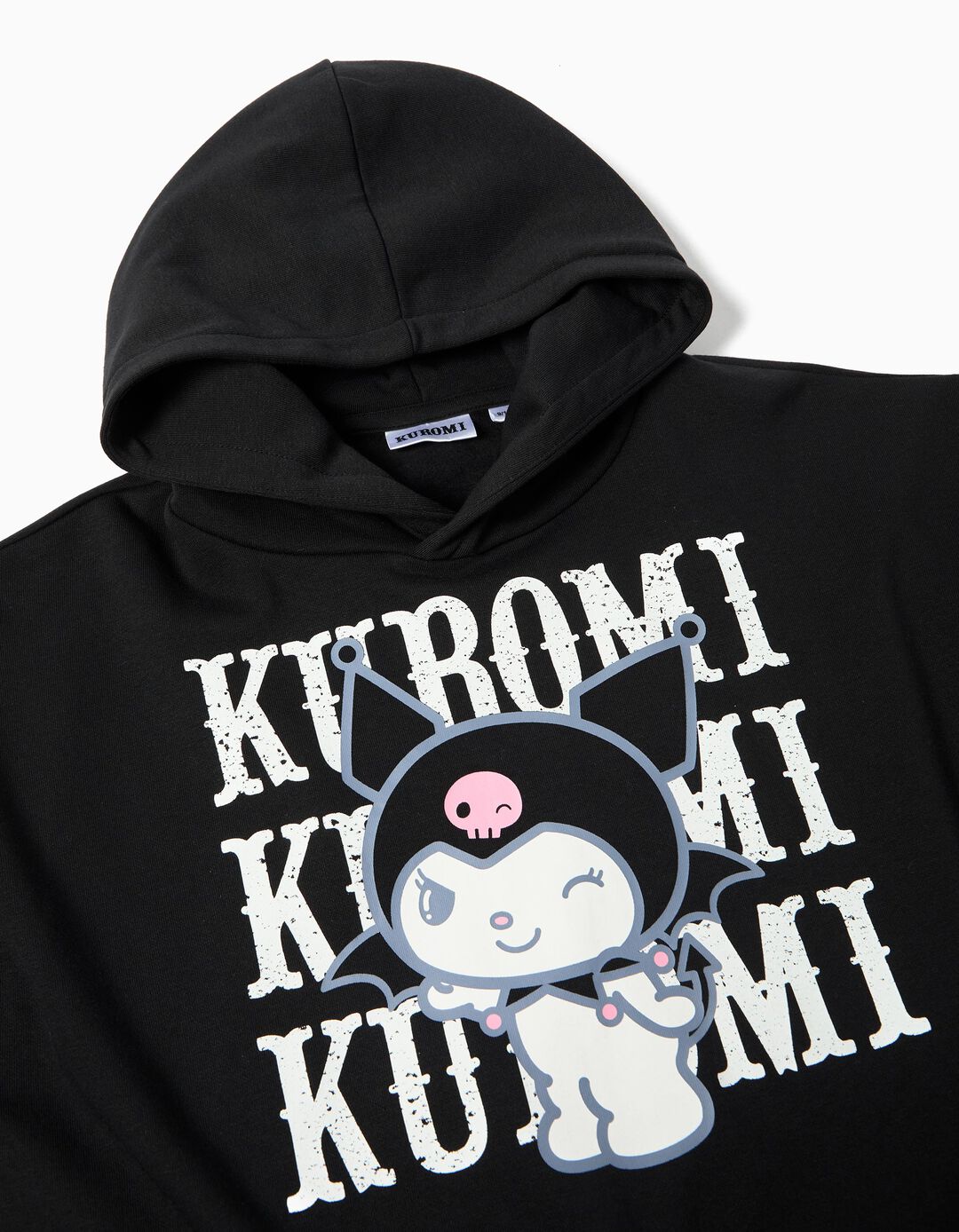 Sweatshirt com Capuz 'Kuromi', Menina, Preto