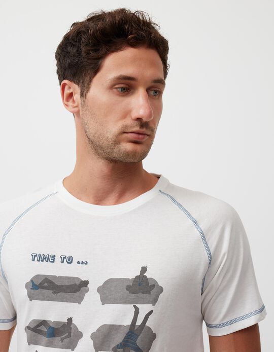 Pyjamas T-shirt, Men, White