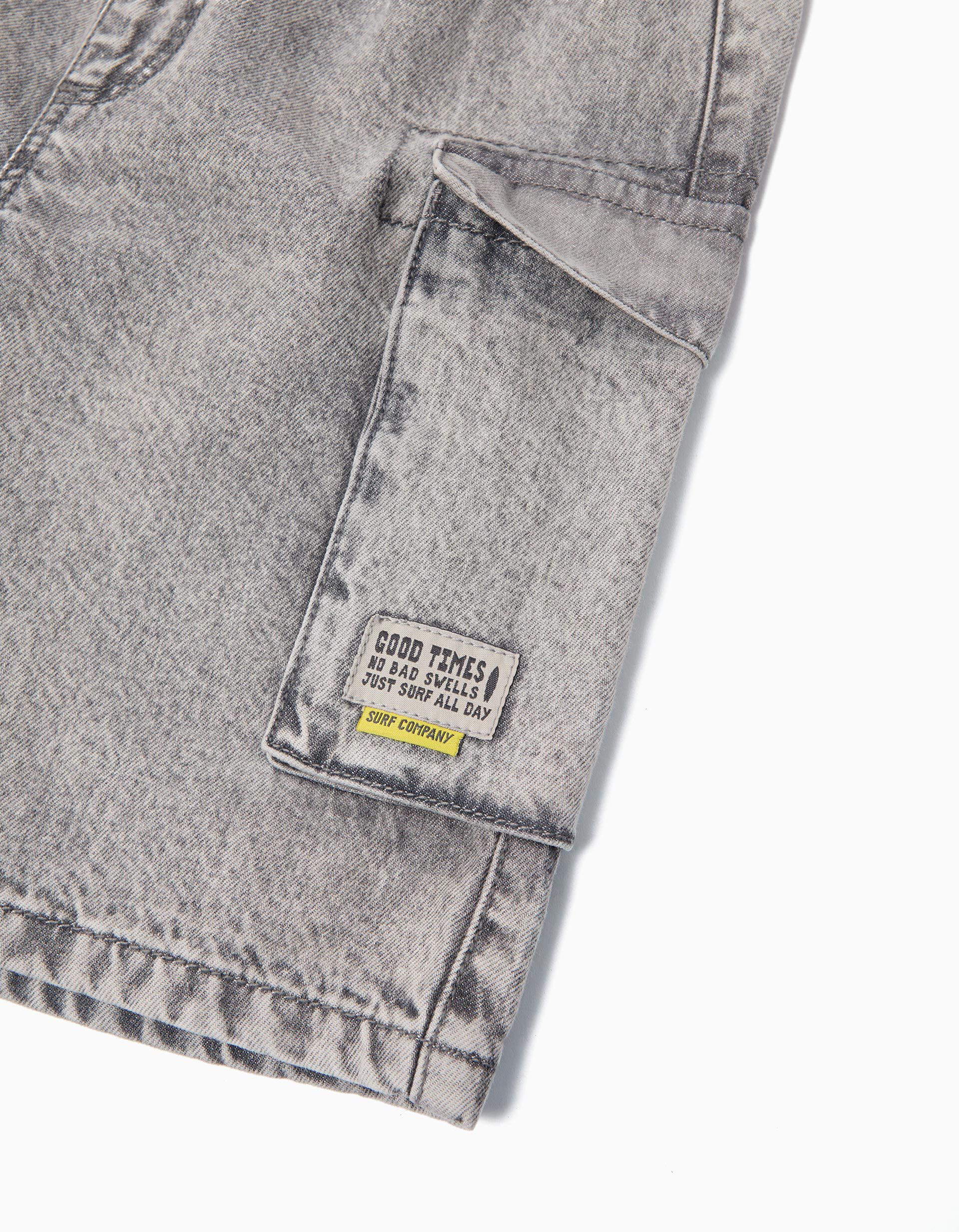 Comprar Online Cal&ccedil;&otilde;es de Ganga 'Cargo', Menino, Cinzento Claro