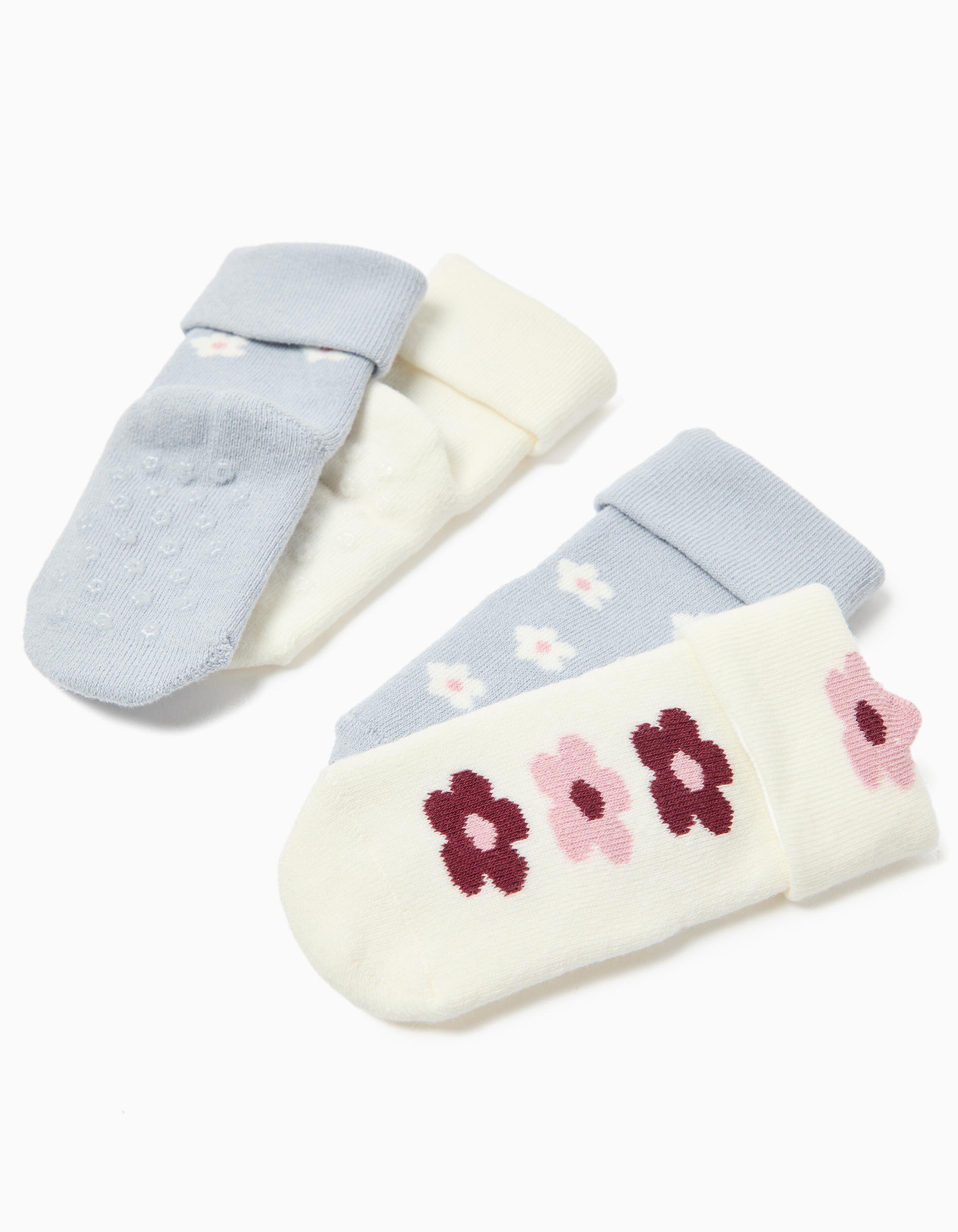 Comprar Online Pack 2 Pares de Meias Antiderrapante, Menina, Multicor