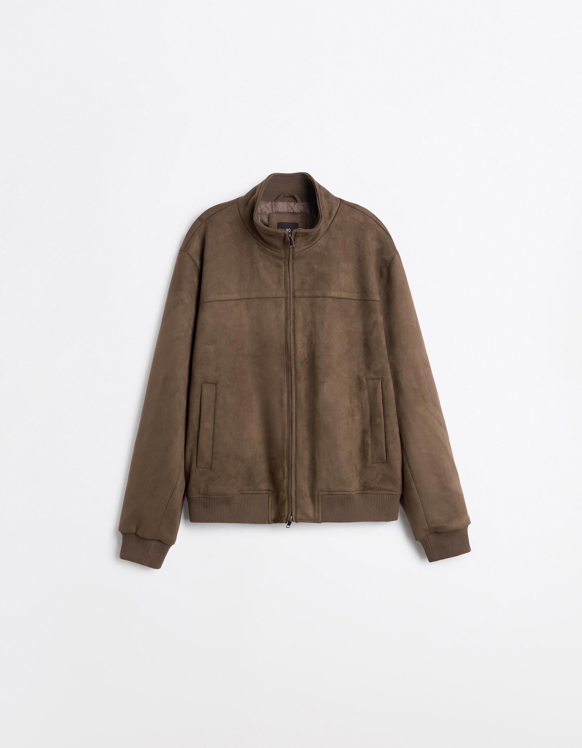 Comprar Online Casaco Bomber Efeito Camur&ccedil;a, Homem, Castanho