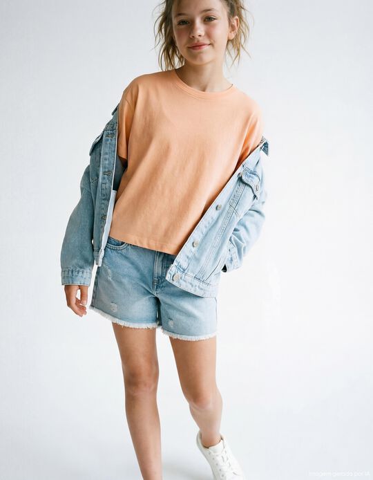 Comprar Online T-shirt, Menina, Laranja Claro