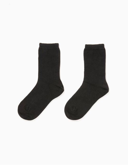 Pack of 2 Pairs of Socks, Black