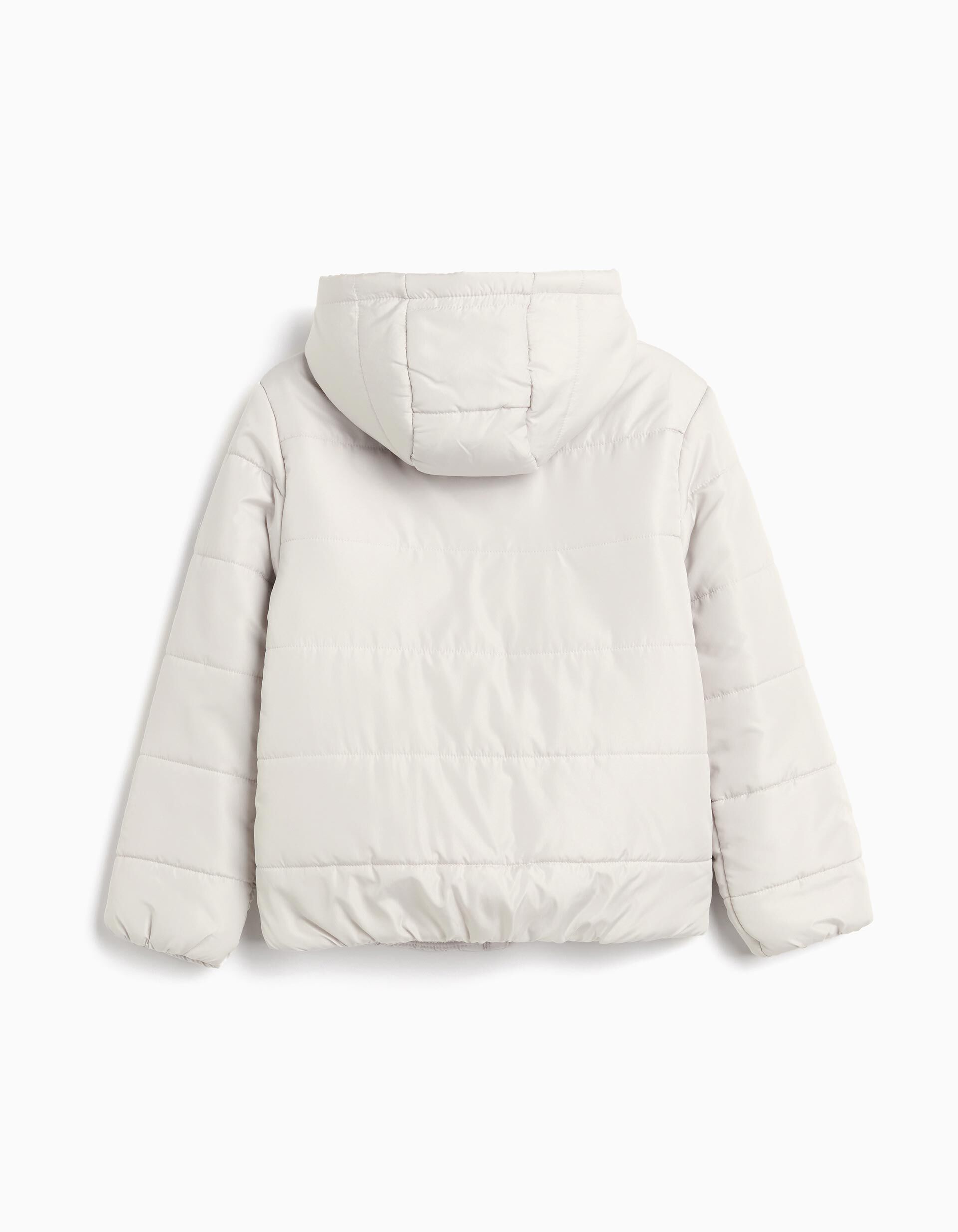 Comprar Online Casaco Acolchoado com Capuz, Menino, Cinzento