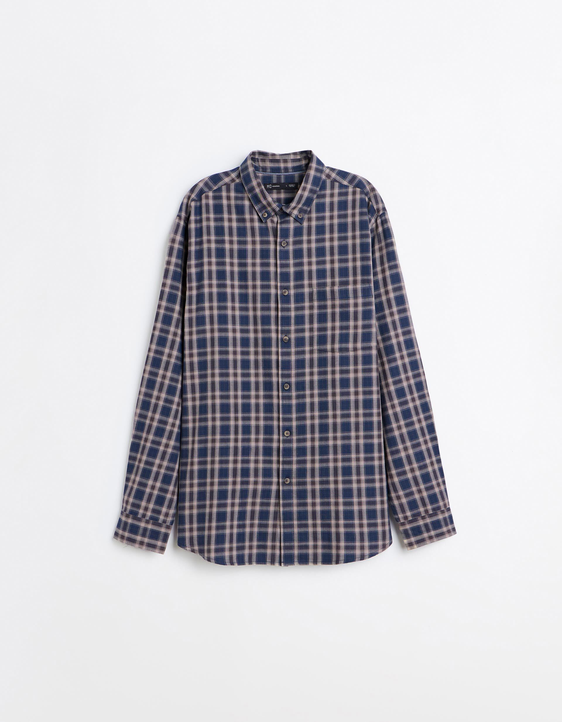 Comprar Online Camisa Xadrez, Homem, Azul Escuro