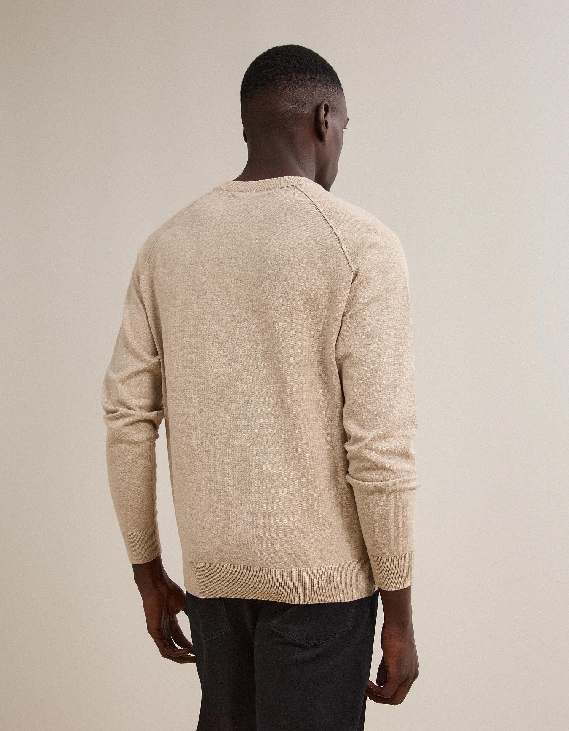 Comprar Online Camisola De Malha, Homem, Bege Claro