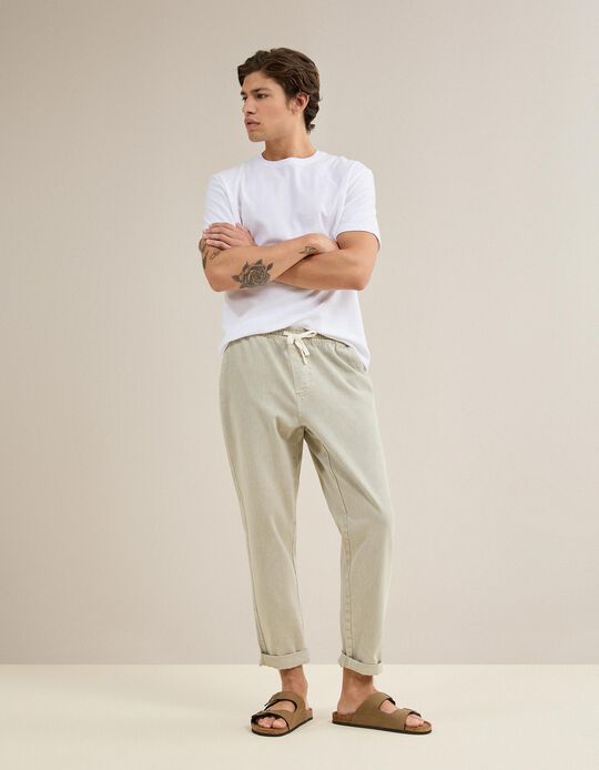 Comprar Online Cal&ccedil;as Joggers, Homem, Bege