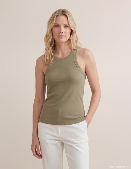 Comprar Online Tank Top Canelado, Mulher, Verde