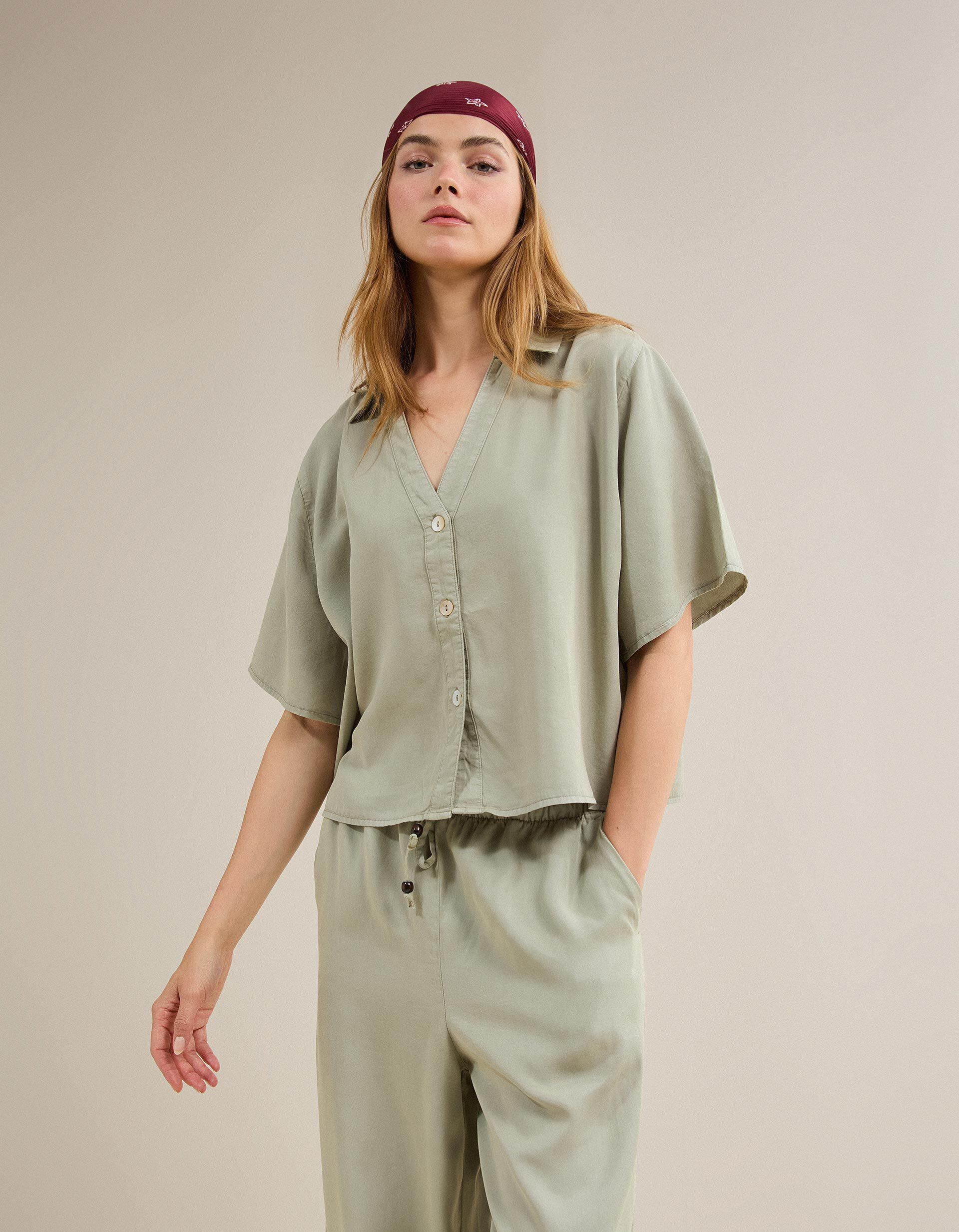 Comprar Online Camisa Liocel, Mulher, Verde Claro