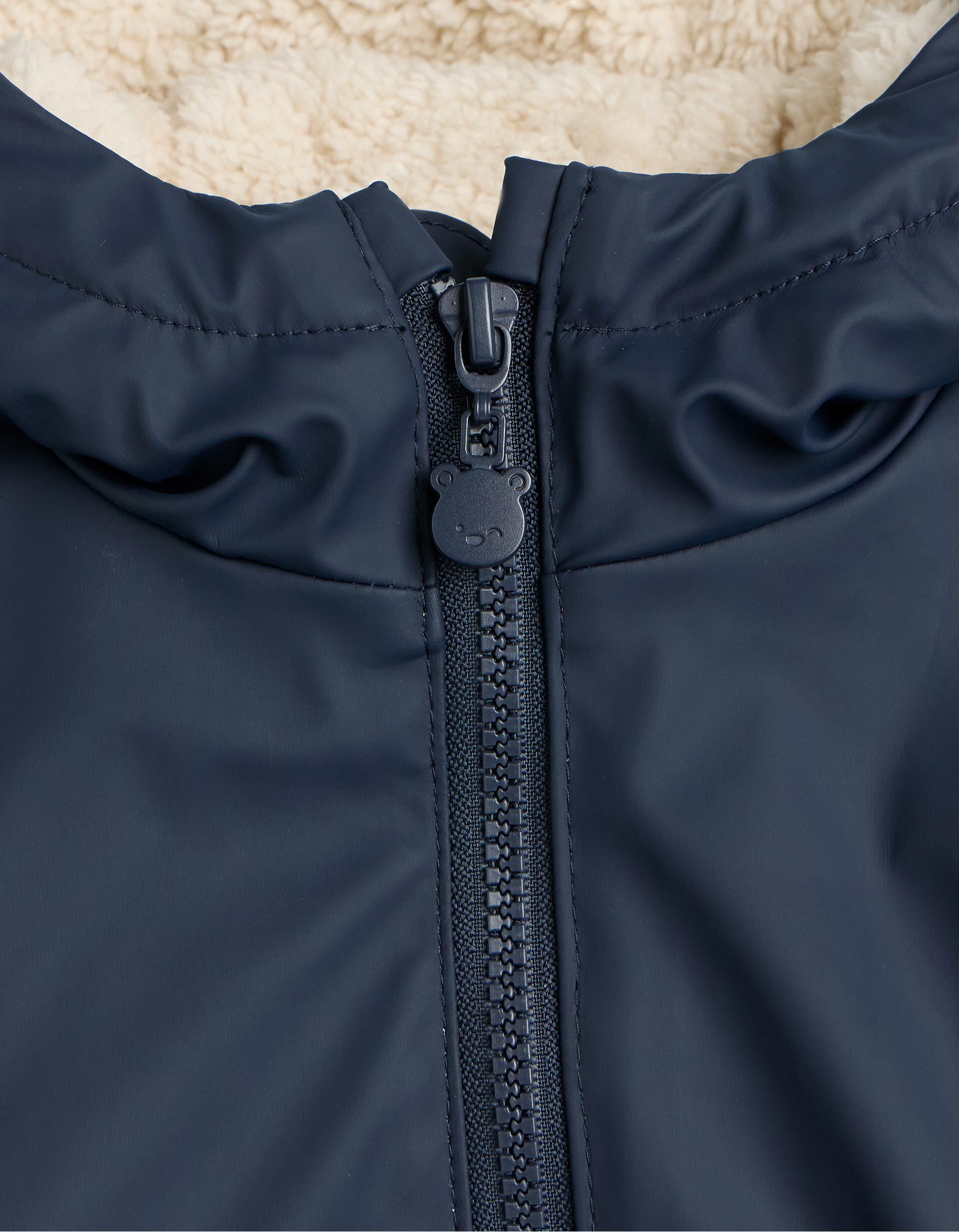 Comprar Online Parka Com Forro Sherpa, Menino, Azul Escuro