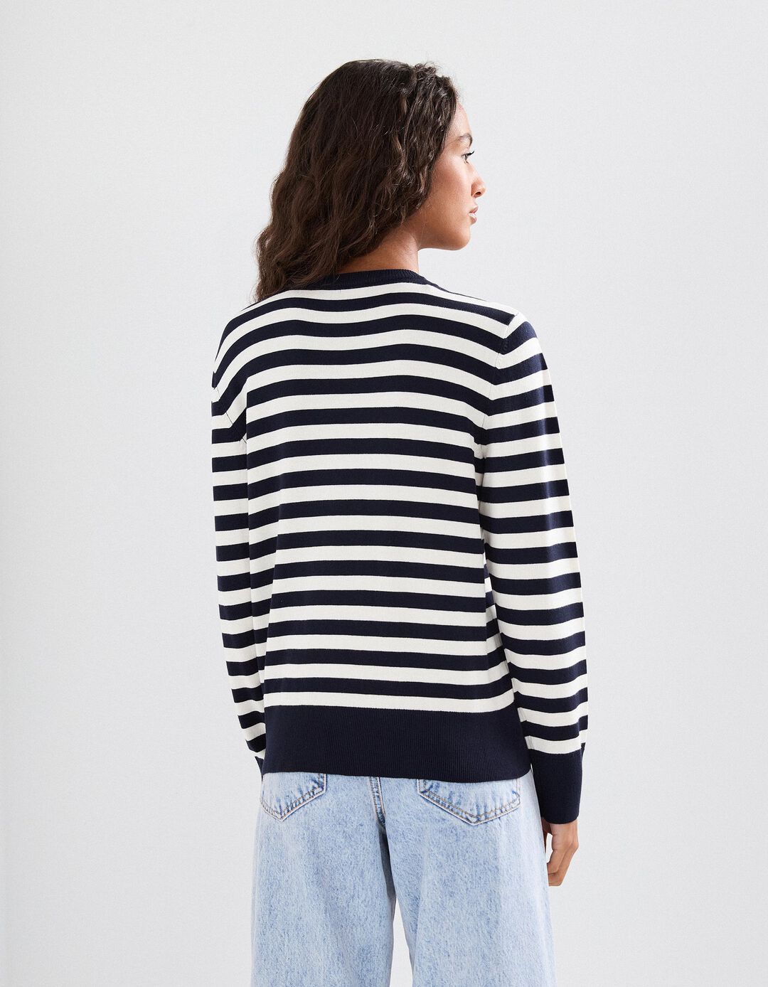 Camisola de Malha, Mulher, Azul Escuro